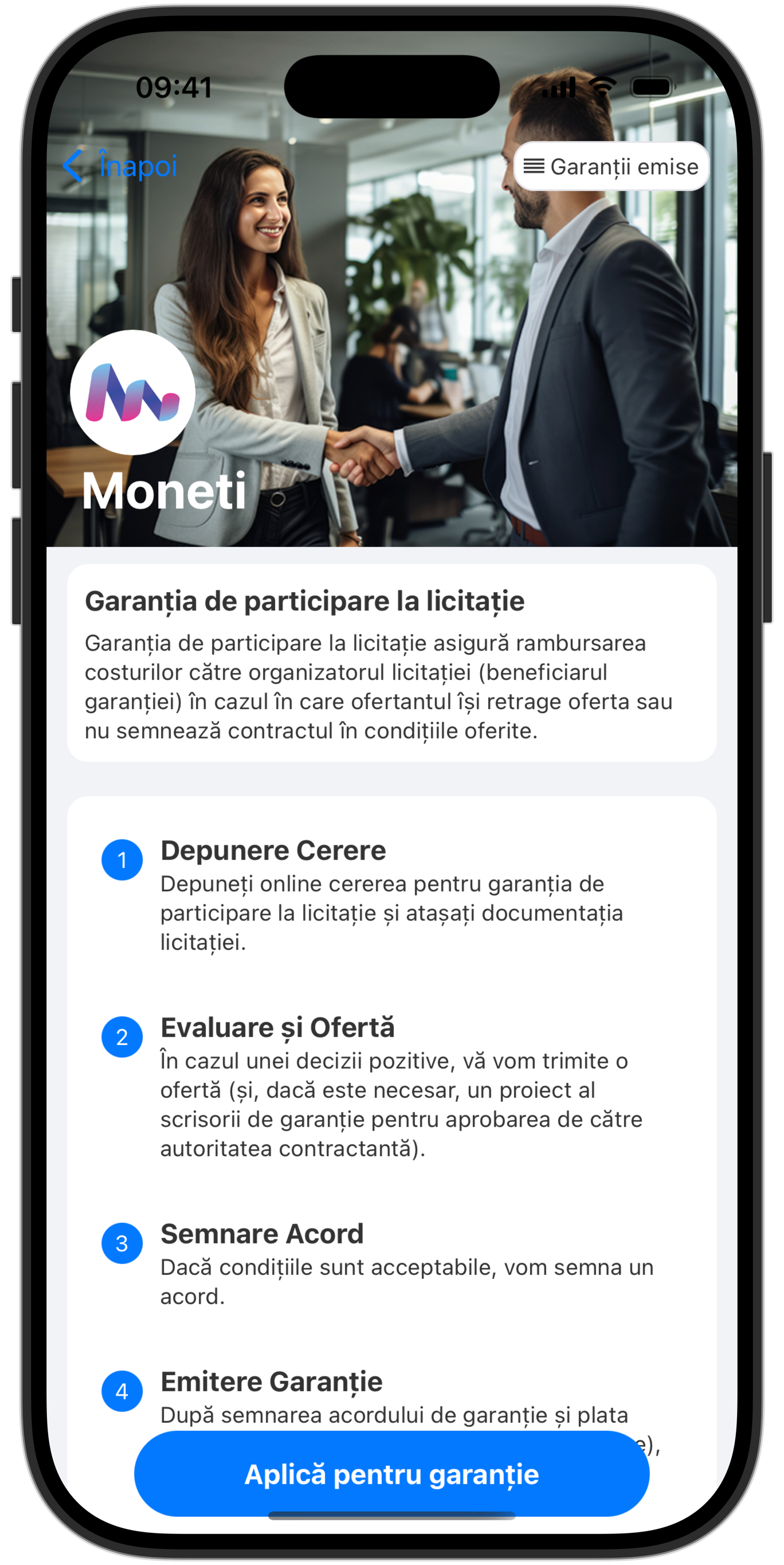 licitatii.app garanția de participare
